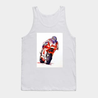 Ballpoint Sketching MotoGP Team No 20 Tank Top